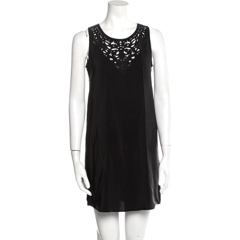Joie Black Silk Tunic Mini-Dress xs
